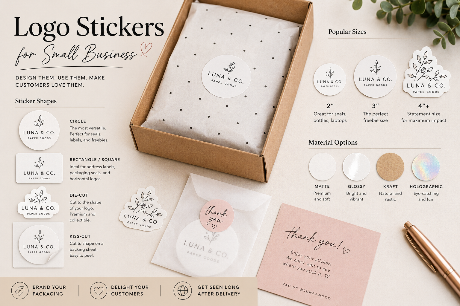 Stickers for Small Business: How to Design Them, Use Them, and Make Customers Love Them 15 June 2026 Logo stickers are one of those rare business